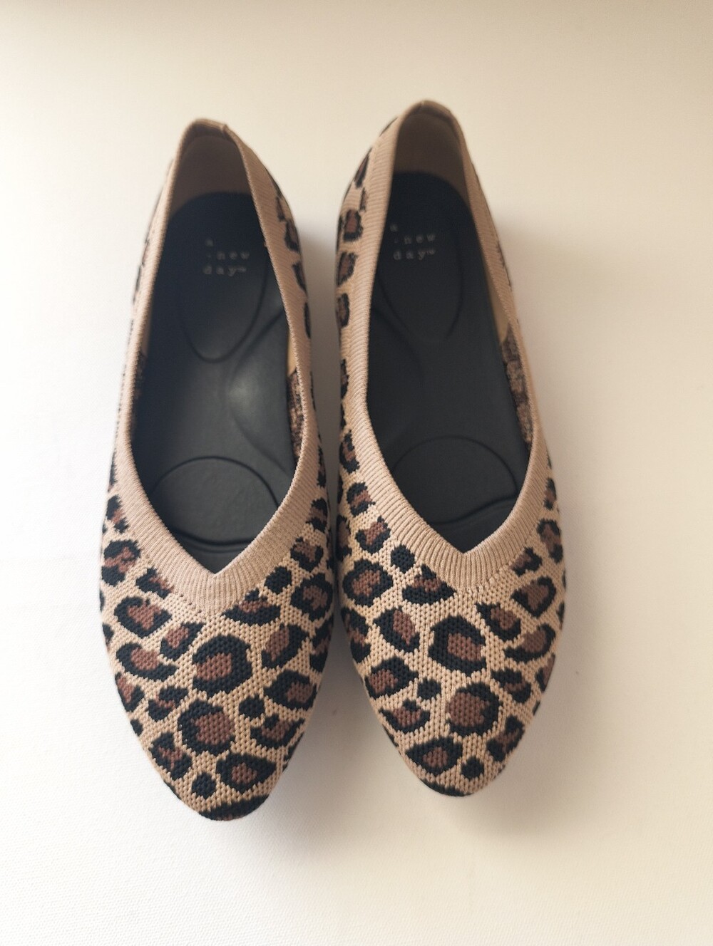 A New Day Leopard Print Pointed Toe Flats - Size 9